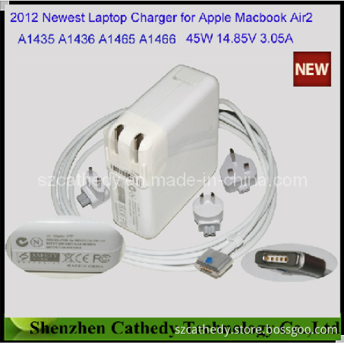14.85V 3.05A 45W for Apple MacBook Air A1345 A1465 A1436 A1466, Newest Magsafe 2 Charger